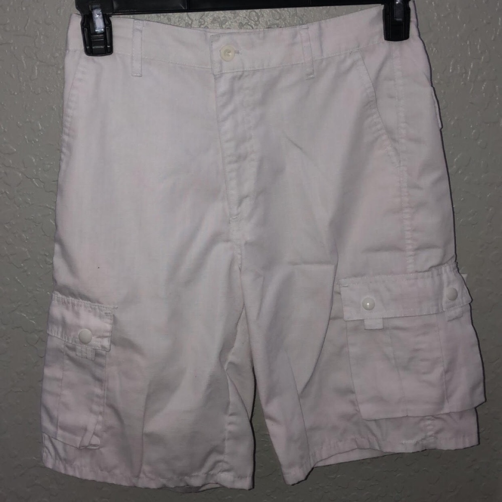Men Cargo Shorts Size 32 White Great Condition